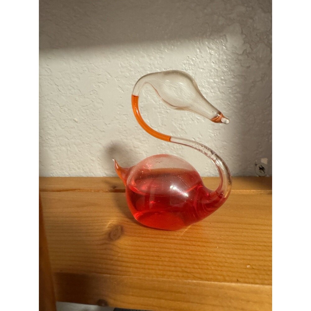 Vintage Glass Weather Swan Barometer